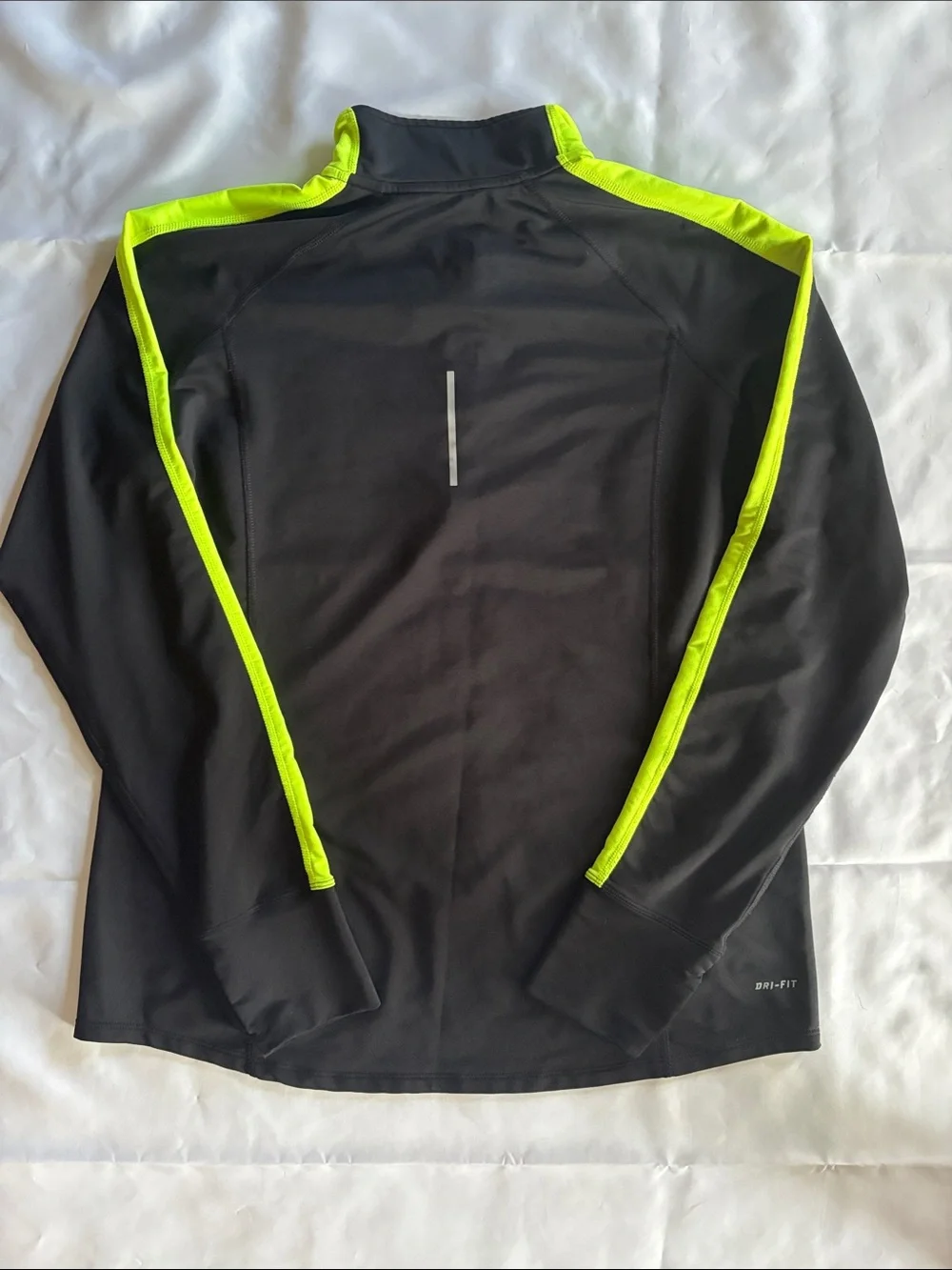 Nike Black Pullover with Neon Yellow Trim